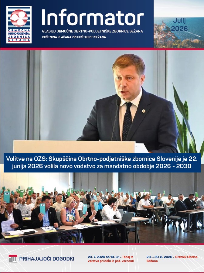 Izšel je julijski Informator OOZ Sežana